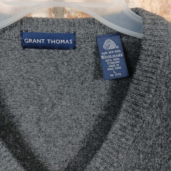 Grant Thomas wool sweater Sz L - Picture 2 of 5